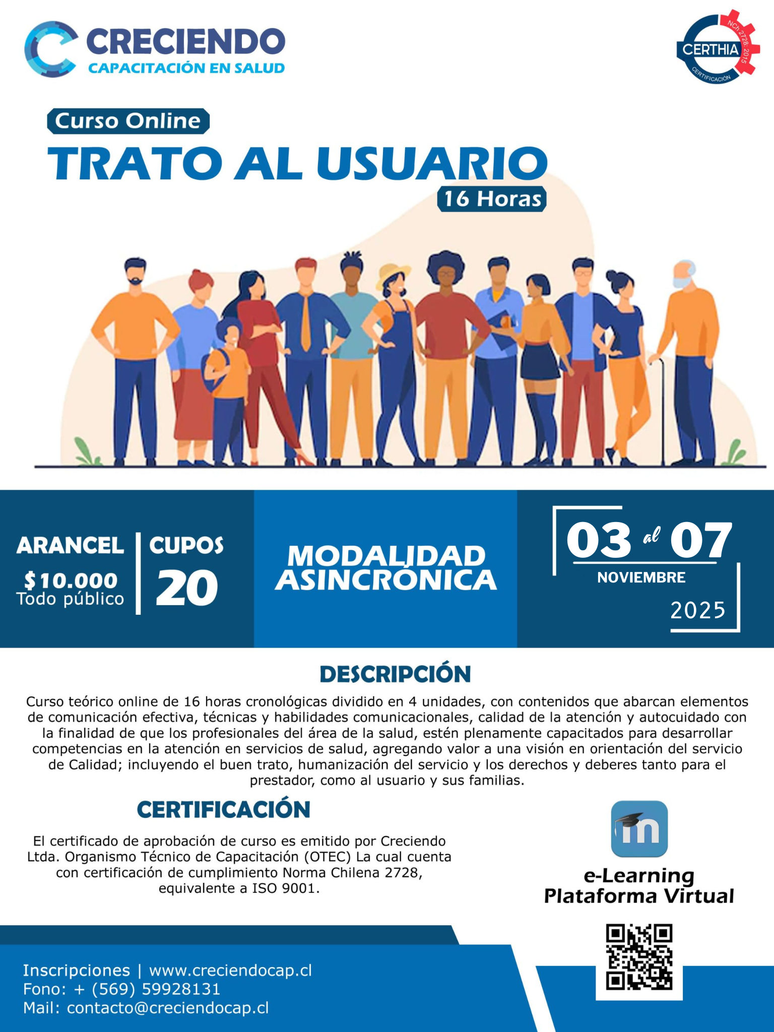CURSO ONLINE - Trato al usuario 03 de noviembre 2025
