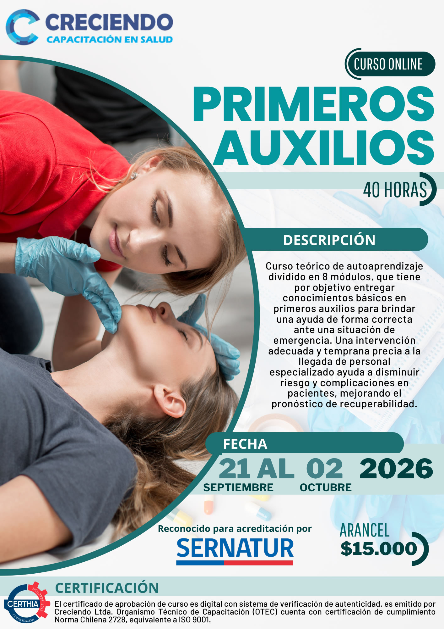 Curso Primeros Auxilios: Certifícate con 40 Horas Impresionantes