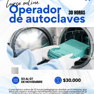 CURSO ONLINE - Operador de autoclave 03 de noviembre 2025