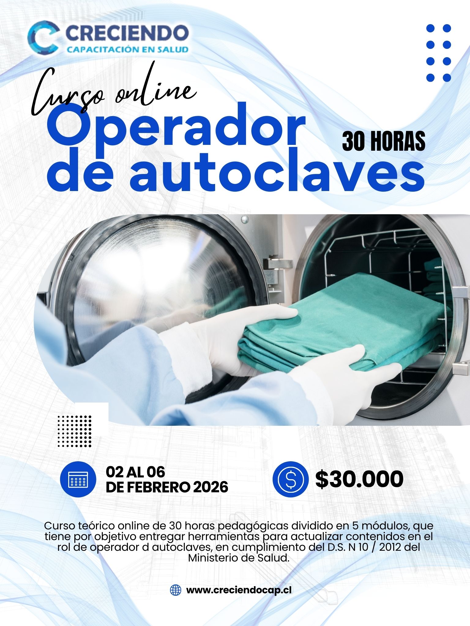 Curso operador de autoclaves online