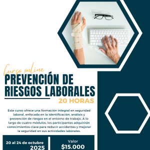 [ONLINE] - Prevención de riesgos laborales - 20 de octubre 2025