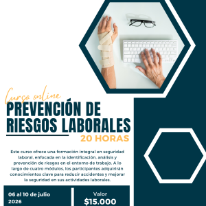 [ONLINE] - Prevención de riesgos laborales