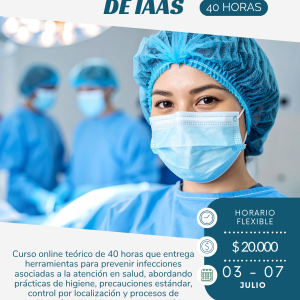 Curso IAAS 40 Horas Online – Prevención y Control de Infecciones |  Certificado OTEC