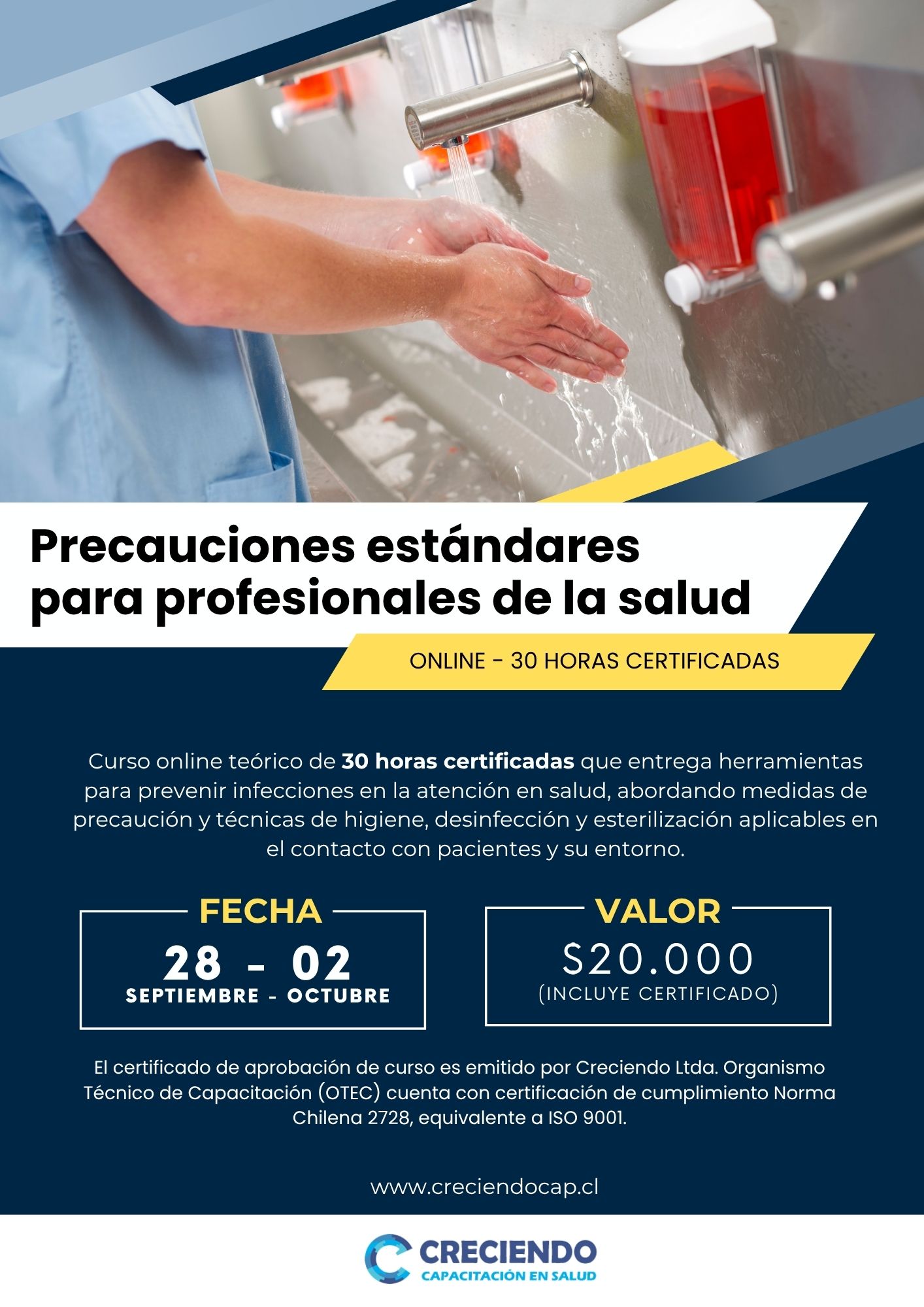Curso Online Exitoso: Precauciones estándares para Profesionales de la Salud