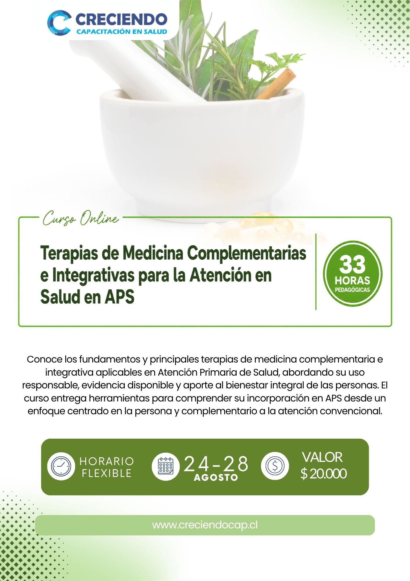 Curso online impactante: curso terapias complementarias APS